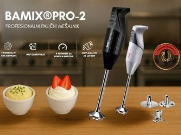 NOVO V KAZI: Bamix PRO-2 – profesionalni palični mešalnik