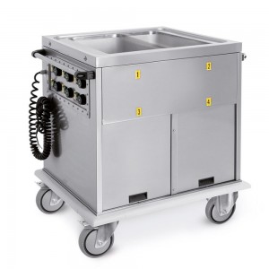 Bain-Marie voziček, 2x GN 1/1